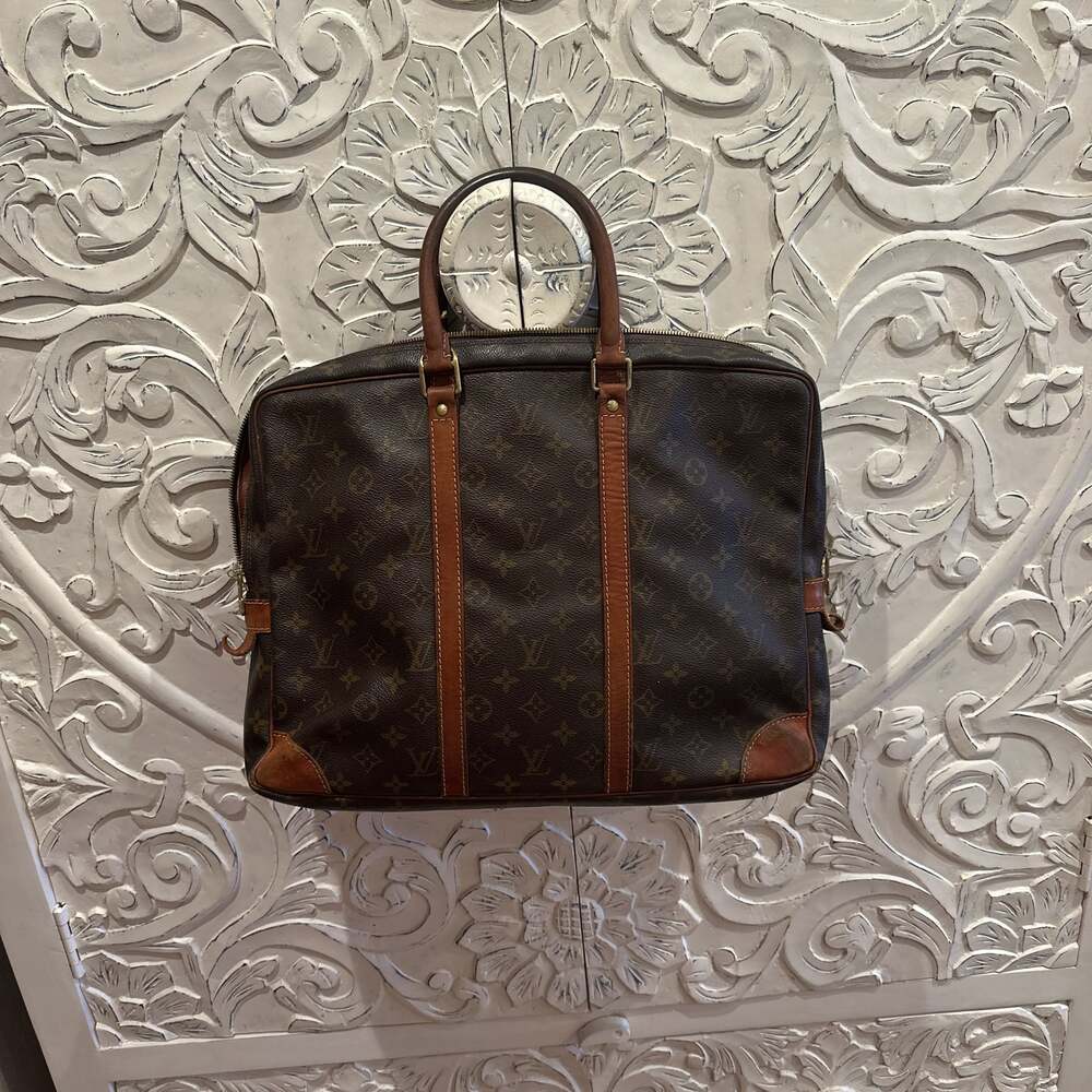 Louis Vuitton Monogram Porte Documents Voyage Briefcase Business Bag